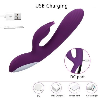 USB شحن 22.5 سنتيمتر لعبة جنسية هزازة صحية سيليكون 10 سرعات