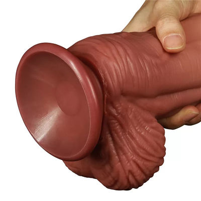 لينة واقعية المطاط Penies 24.5cm الإناث الاستمناء للماء