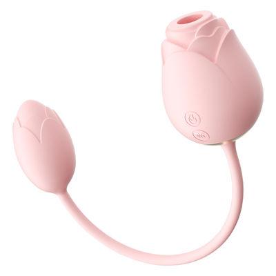 IPX7 Rose Sucking Remote Control Love Egg Food Grade سيليكون