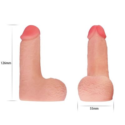 5inch 126mm Limpy Cock Soft Dildo Sex Toy انتفاخات واقعية للمثليات