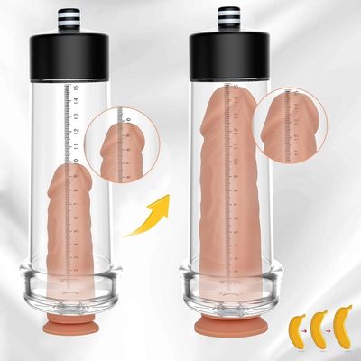 تكبير كهربائي للقضيب ألعاب جنسية للرجال شاشة عرض LCD USB قابلة لإعادة الشحن 15 سم