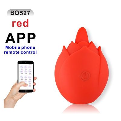 APP اللاسلكية البيض مدلك النساء الجنس لعب 9 شفط 380mah سيليكون